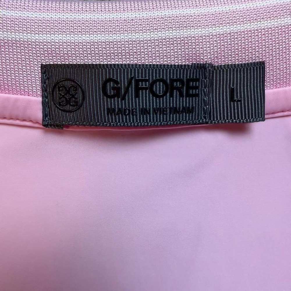 G/FORE Quarter Zip Pull Over Pink Golf Preppy Barbie Core Size Large - Picture 2 of 4